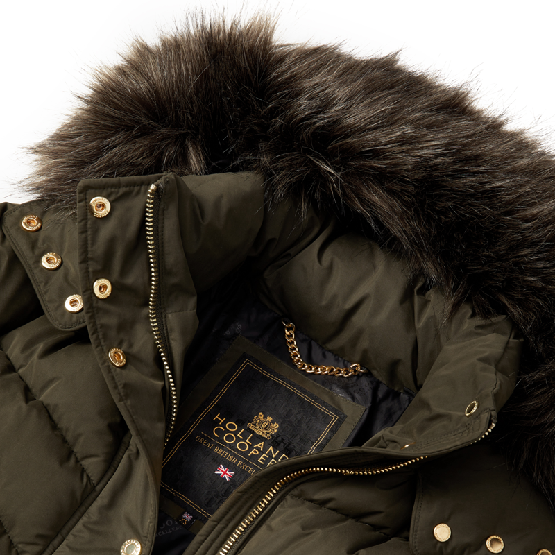 Holland Cooper Chamonix Coat - Khaki-12